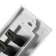 thumbnail image 4 of Ciglow Placa de Pared HDMI, HDMI de 2 Puertos enchapados con Placa Frontal de Ethernet Placa Frontal para TV de DVD de Cine en casa. Khall XD00044, 4 of 6