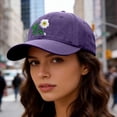 thumbnail image 4 of VLOOCKLW Custom Embroidery Cap Hand Embroidered Flower Design Dad Hat, Soft Cotton Adjustable Vintage Cap for Daily Wear, Outdoor, Parties & Gifts, 4 of 4