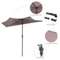 thumbnail image 5 of Spaco 9' Half Round Patio Umbrella Sunshade without Weight Base, Outdoor Table Umbrella, Yard Umbrella, Market Umbrellas for Outdoor Patio Backyard Garden Lawn Sun Shade, 5 of 6