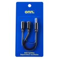 thumbnail image 2 of onn. 3.5 mm AUX Splitter for Multiple Users, 2 of 5