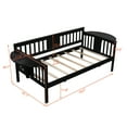 thumbnail image 7 of Solid Wood Daybed with Rails, Daybed Frame, Wooden Slats Support, No Box Spring Needed, Clean Lines Design, 7 of 7