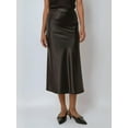 thumbnail image 2 of High-Waist Satin Midi Skirt, 2 of 7