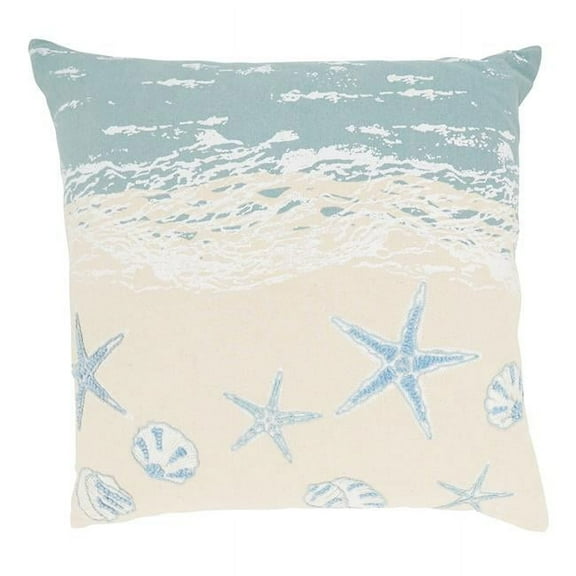 Saro Lifestyle Seaside Treasures Throw Pillow Cover