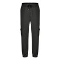 thumbnail image 4 of Wyobmus Men's Cargo Pants Regular Fit Closed Bottom Work Pants 4 Pockets Spring And Winter Outdoor Casual Sport Joggers Pants A-Dark Gray, 4 of 6