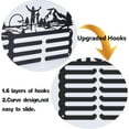 Basketball Medal Hanger Basketball Medal Display Rack - 14 Hook Iron Wall Mount For Sports Awards & Competition Medals Athlete Award Organizer