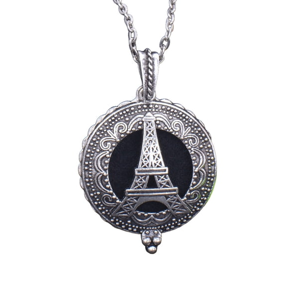 Guardurnaity Collares con difusor de aceite de aleación, colgante para amantes de las flores, joyería para el cuello, medallón hueco de moda, Ropa, zapatos y accesorios Miscelánea Tipo18