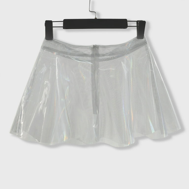 White pleated cheap skirt 08