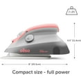 thumbnail image 2 of oliso M3Pro Project Steam Iron with Solemate - for Sewing, Quilting, Crafting, and Travel | 1000 Watt Ceramic Soleplate Steam Iron | Coral, 2 of 7