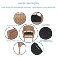 thumbnail image 5 of Jeco 5 Piece Resin Wicker Outdoor Patio Dining Set in Honey with Black Cushion, 5 of 10
