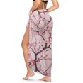 thumbnail image 2 of Yuyamidu Cherry Blossoms Sarong Wraps for Women Chiffon Beach Long Bikini Wrap Fashionable Cover Ups for Swimwear Women Comfortable Bikini Wrap Skirt, 2 of 7