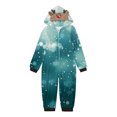 thumbnail image 2 of Odeerbi Christmas Onesie Pajamas for Family Holiday Sleep Jumpsuit Long Sleeve Family Christmas Pajamas Matching Sets Kids Jumpsuit Set Printed Sleepwear Family Matching PJs Set Blue, 2 of 4