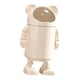 thumbnail image 4 of Cubo de basura para baño con forma de oso de dibujos animados, con tapa enrollable, multiusos tapa transparente beige, 4 of 9