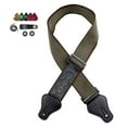 thumbnail image 3 of Correa de guitarra acústica, con púa, extremo de cuero PU alargado cómodo, correas de hombro ajustables para guitarra, cinturones para ukelele Verde Baoblaze correa de bajo, 3 of 8