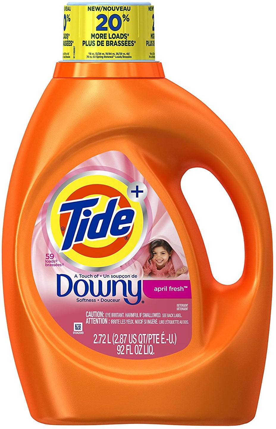 2 Pack - Tide Plus Downy Liquid Laundry Detergent, April Fresh Scent 92