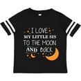 thumbnail image 3 of Inktastic I Love My Little Sis to the Moon and Back Boys or Girls Toddler T-Shirt, 3 of 5