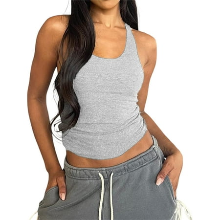 

DanceeMangoos Women Camisole Sleeveless U neck Slim Fit Summer Ladies Tops