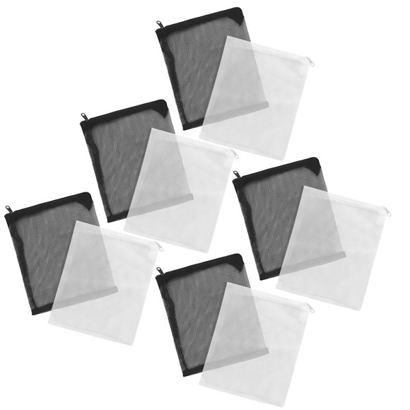 GOOHOCHY 12Pcs Black Mesh Filter Media Bag for Prevent Medium Spreading 30x7.9in