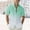 Mint Green, variant on Elvqul Mens Short Sleeve T-Shirts Regular Fashion Button Gradient Print Collared Watermelon Red V-Neck Big and Tall Shirts for Men