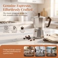 thumbnail image 6 of Octagonal Moka Pot, 6-Cup Aluminum Stovetop Espresso Maker, Italian Design, Rich Crema, Gas Stove Compatible, for Home Office, 1 Pack by MPOISVA, 6 of 7