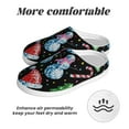 thumbnail image 6 of Yiaed Disco Mirror Ball Snowman Print Slippers Fuzzy Warm Cozy Slippers Non Slip House Slippers For Indoor Outdoor Slippers House Slippers-46/47, 6 of 7