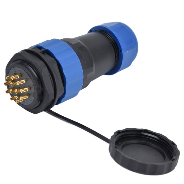 Conector impermeable tuerca trasera IP68 toma de corriente de aviación 380V 10A para Cable SP28