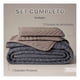 thumbnail image 3 of Edredón Ligero Real Textil + 2 Fundas de Almohada, Juego de Colcha Matrimonial, Color Gris Oscuro/Cafe, 3 of 9
