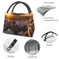 thumbnail image 4 of Fotbe Lizard With Sunglasses Sunset Bolsa Térmica Portátil con Estampado, Bolsa de Entrega de Alimentos Aislada, Bolsa Reutilizable de Gran Capacidad para Comidas y Supermercado, 4 of 6