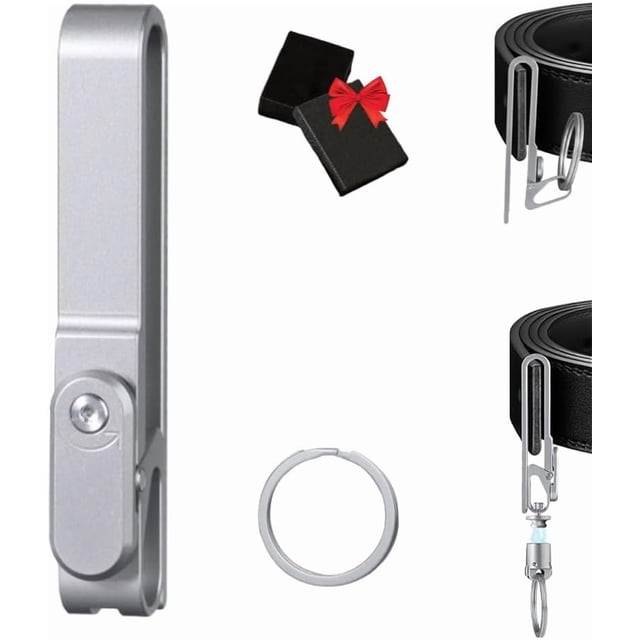 Titanium Alloy Magnetic Keychain - Anti-Lost Quick-Release Key Ring, Smart Locked Belt Keys Chain with Spring
