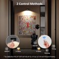 thumbnail image 3 of shiyou-Picture Lights for Wall, Painting Frame Lights with 3 Lighting Modes, Rechargeable Battery Operated Wall Lights with Remote Dimmable and Timer (Dark-Black, 1Pack), 3 of 4