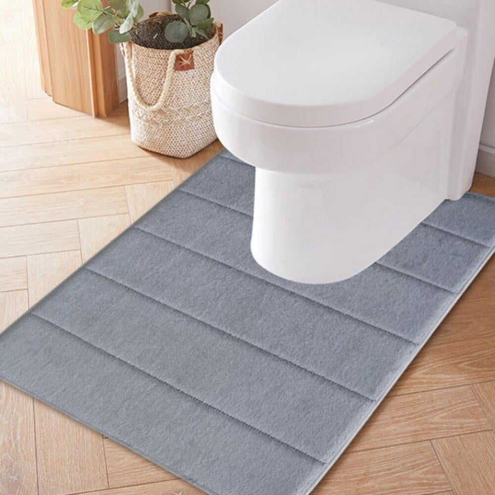Colorxy Memory Foam U-Shaped Toilet Rugs, Ultra Soft & Non-Slip Bathroom  Rugs, Water Absorbent and Machine Washable Toilet Bath Mat, Commode Contour Bath  Rugs for Toilet, 24''x20'', Coffee - Yahoo Shopping