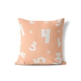 thumbnail image 2 of Numbers Peach Throw Pillow, 2 of 4