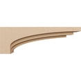 thumbnail image 3 of 6"W x 36"D x 12"H Thin Rockford Rough Cedar Woodgrain TimberThane Corbel, Primed Tan, 3 of 6