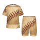 thumbnail image 1 of Balery Vintage Baseball Conjunto de Pijama Infantil de Manga Corta con Estampado – Ropa de Dormir de Algodón Suave-Large, 1 of 6
