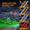 thumbnail image 2 of Waywe 2 PCS 4FT LED Whip Light with 4PCS Rock Lights Kit Spiral RGB Chasing App Remote Control Stop Turn Reverse Lights Whips for UTV ATV Truck Buggy Dune RZR, 2 of 7
