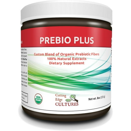 Cutting Edge Cultures Prebio plus fibres prébiotiques poudre sur mesure Mélange de fibres prébiotiques organique supplément diététique 8 oz