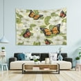 thumbnail image 4 of GZHJMY Butterfly on White Flower Tapestry Aesthetic Tapestries for Bedroom Multi Color 90" x 60" Inches Gift Decor, 4 of 6