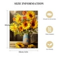 thumbnail image 2 of Canvas Wall Art Wall Decor Yellow Flowers Theme in Clear Vase Modern Flower Pictures Bathroom Decor with Framed Ready to Hang for Bathroom Living Room Home Office, 2 of 5