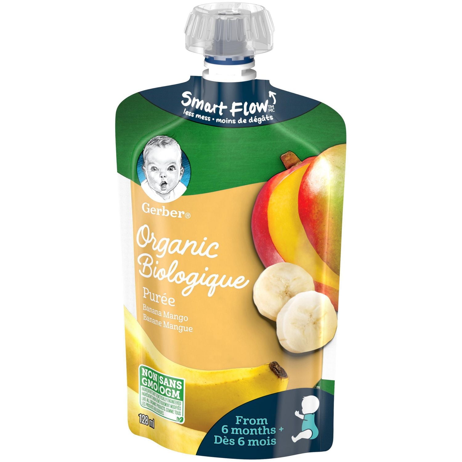 GERBER Organic Purée, Banana Mango, Baby Food