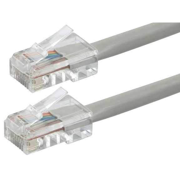 Monoprice ZEROboot Series Cat6 24AWG UTP Ethernet Network Patch Cable, 50ft Gray