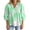 Light green, variant on Floral Print Women Casual Loose Peplum V-neck Flowy Blouse Tops