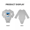 thumbnail image 3 of Future Estonia Soccer Player Baby Long Slevve Romper (Gray, 18-24 Months), 3 of 5