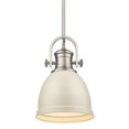 thumbnail image 1 of Golden Lighting 3120-S PW-PR Primed Small Pendant with Primed Shade, Pewter, 1 of 1