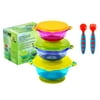 PandaEar Stay Put Spill Proof Stackable Baby Suction Bowls 3 Sizes for Toddler..