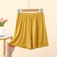 thumbnail image 2 of GigrtiJin Pajamas Shorts for Womens Elastic High Waisted Wide Leg Shorts Baggy Lightweight Comfortable Loungewear Shorts, 2 of 4