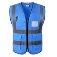 thumbnail image 2 of Chaleco Reflectante Sin Mangas Sunnimix Chaleco reflectante de seguridad Azul XXL, 2 of 8