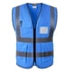 thumbnail image 2 of Chaleco Reflectante de Seguridad Sunnimix Sin Mangas Azul XL, 2 of 8