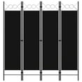 thumbnail image 1 of vidaXL 4-Panel Room Divider Black 160x180 cm, 1 of 5