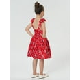 thumbnail image 7 of 2Bunnies Girls' Christmas New Year Holiday Party Velvet Sequin Bow Dress, 7 of 7