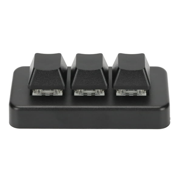 Macro Mechanical Keyboard, RGB Backlight Wireless 3 Keys Keyboard Programming For Computer Universal