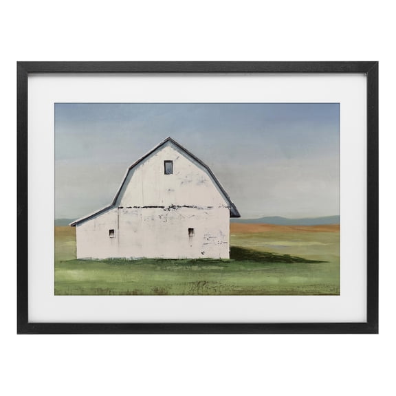 Stupell Industries Rustic Lodge Weathered and Wise Barn Black Framed Print Under Glass, 20 x 14, by Max Maxx